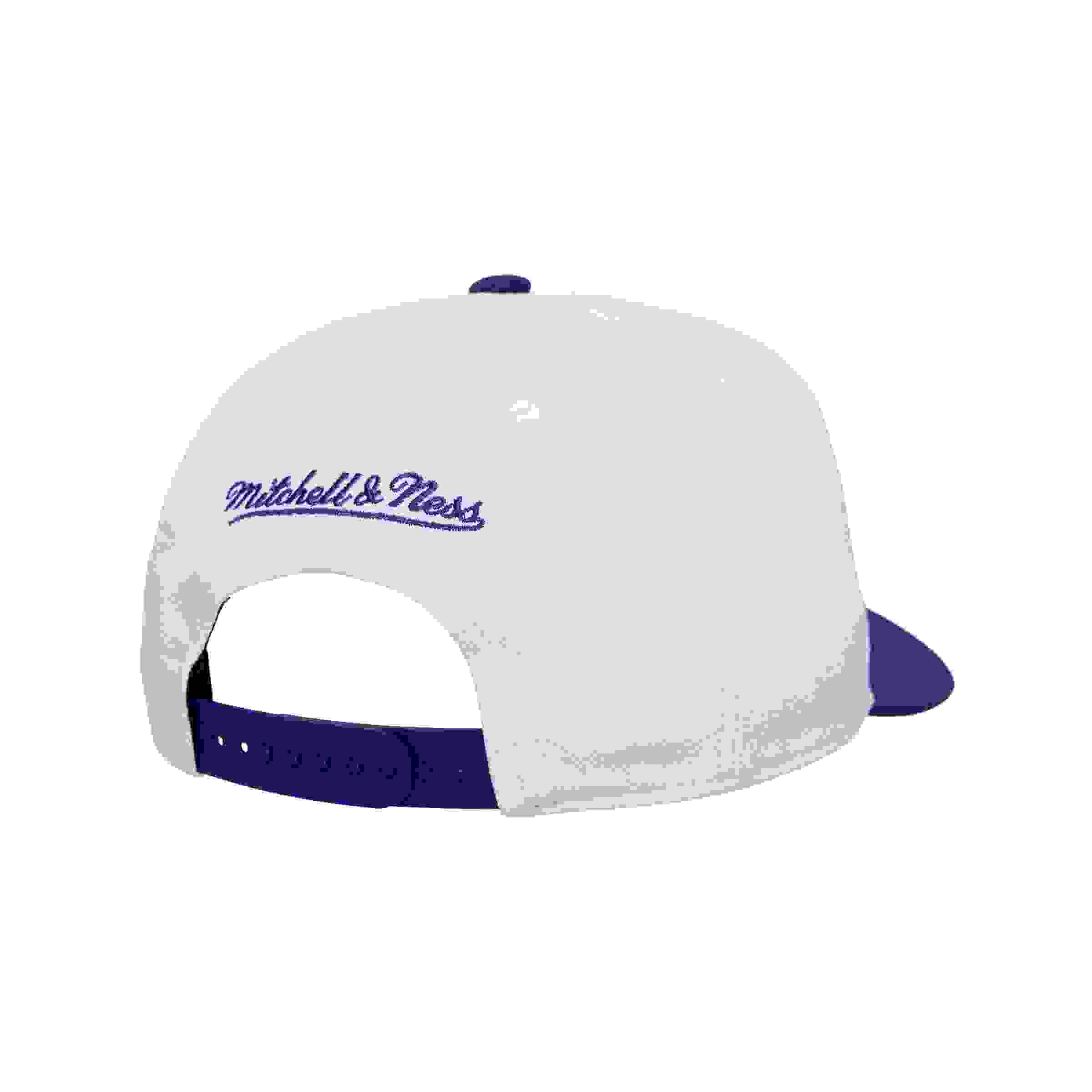 Mitchell & Ness Los Angeles Lakers Bill Smack White/Purple Snapback Hat